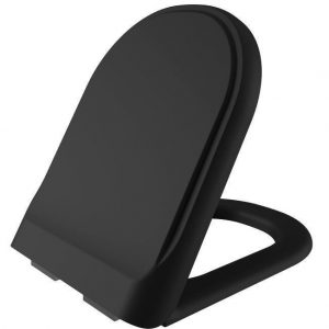 Antik WC Deckel Soft-Close Farbe: Schwarz Matt