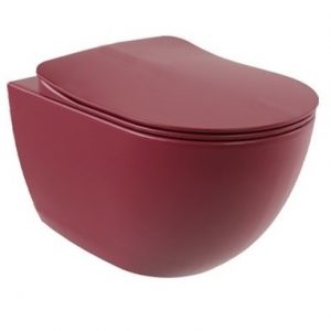 Free Hänge-WC mit Bidet Farbe: Berry