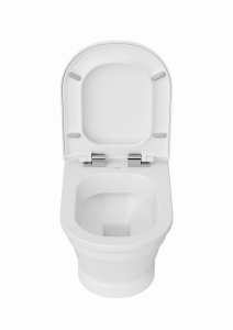 Antik Hänge-WC mit Bidet Farbe: Weiß