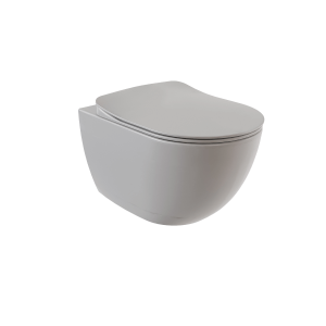 Free Hänge-WC mit Bidet Farbe: Grau (Kalt)