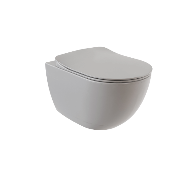 Free Hänge-WC mit Bidet Farbe: Grau (Kalt)