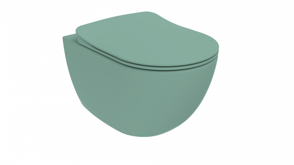 Free Hänge-WC mit Bidet Farbe: Nil Grün