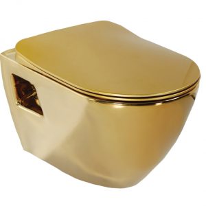 Terra Hänge-WC mit Bidet Farbe: Gold